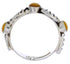 Sterling Silver Yellow Mother Of Pearl Stackable Ring Size 5 UX34857